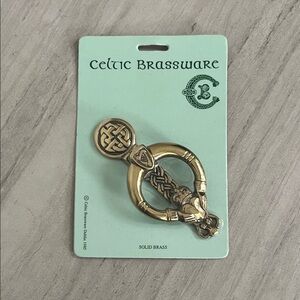 Celtic brass door knocker